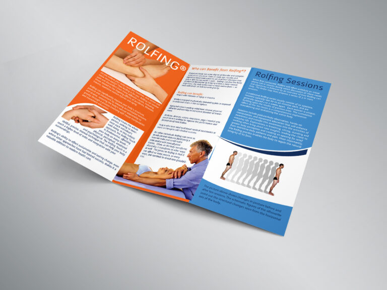 Rolfing A4 trifold brochure back