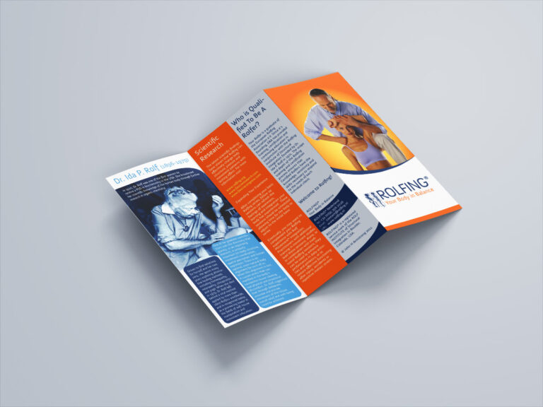Rolfing A4 trifold brochure front