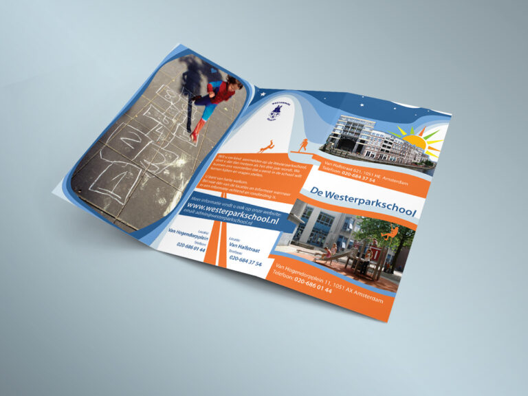 Westerparkschool A4 trifold brochure front